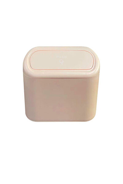 choice2 صندوق نفايات سيارة صغير محمول، سعة 500 مل - 1 لتر، لون وردي، صندوق نف...