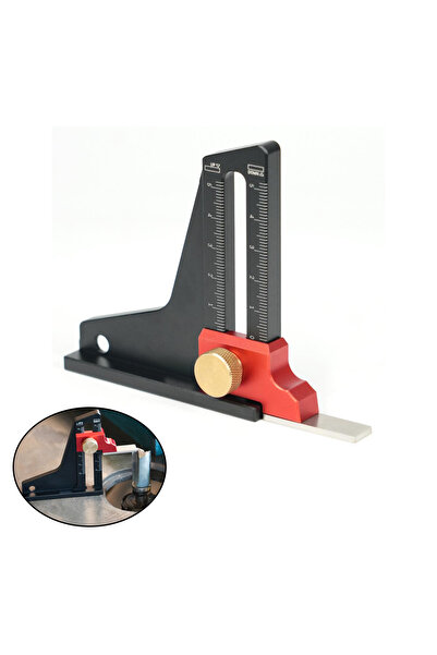 ALLSOME مقياس ارتفاع عمق من سبائك الألومنيوم، أداة قياس ارتفاع منشار الطاولة ...