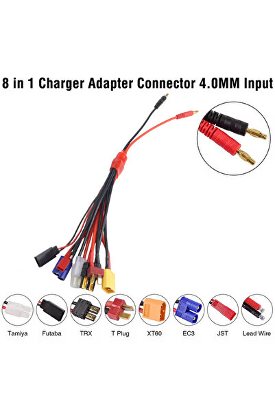 Choice1 1Pcs - 4.0MM Plug XT60 4.0MM Banana Connector To EC3 XT60 TRX JST Fut...