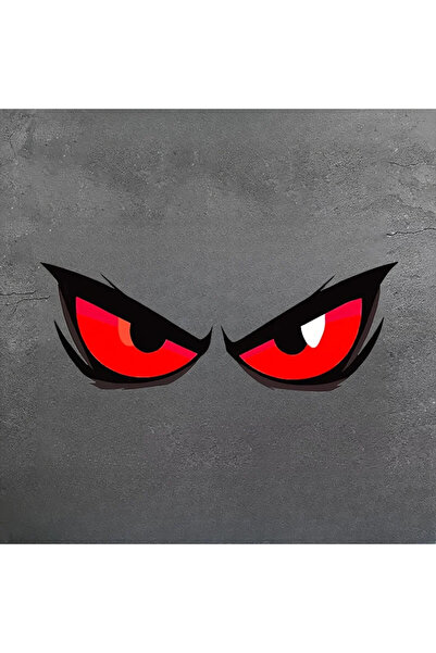 Choice red 1PC Fierce Red Eyes Sticker, Bold Decal for Car Bumpers, Windows, ...