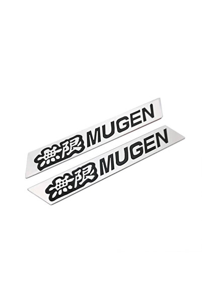 Choice Black 2pcs 2pcs 3d Aluminium Logo Mugen Badge Sticker Car Fender Side ...