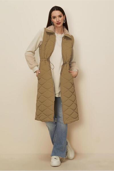 Alvina Waist-Tieded Quilted Vest 45273