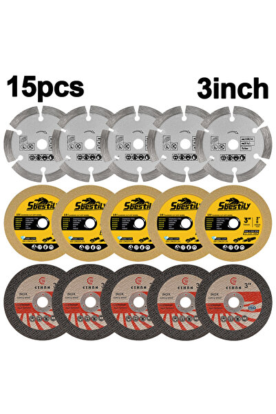 Choice 15 قطعة من أقراص قطع الماس 75 مم (3 بوصات) - قرص قطع الراتنج - طقم أقر...