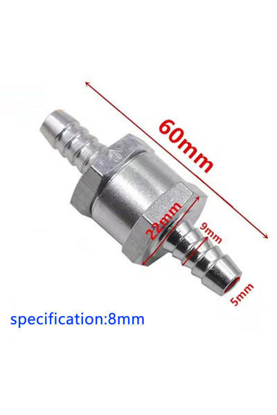 choice2 8MM Universal Fuel Non Return Check Valve Aluminium Alloy 6mm 8mm 10m...