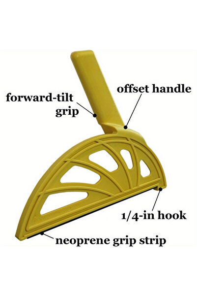 Choice عصا دفع صفراء فاتحة اللون، قطعة واحدة، للمناشير الطاولة، وطاولات التوج...