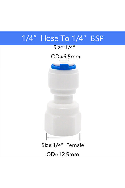 Choice4 1 PC 1l4Tube-1l4Thread YQBS Female Thread RO Aquarium Accessories Qui...