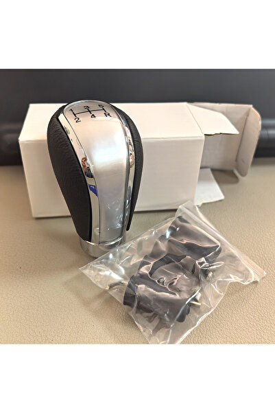 Choice 5speed black Car Leather 5 Speed Shifter Lever With Gear Knob Manual T...