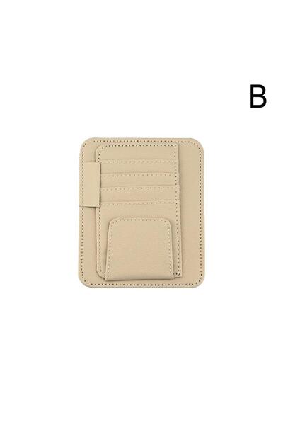 Choice منظم واقي الشمس للسيارة بيج اللون، متعدد الجيوب، حامل نظارات شمسية من ...