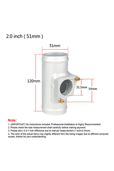 Choice محول مستشعر تدفق الهواء 2.0 بوصة (51 مم) 76 مم/63 مم/51 مم قاعدة تثبيت...