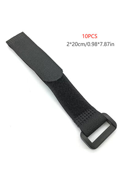 Choice1 10 قطع من أربطة الكابلات المصنوعة من النايلون، بطول 200 مم، قابلة لإع...