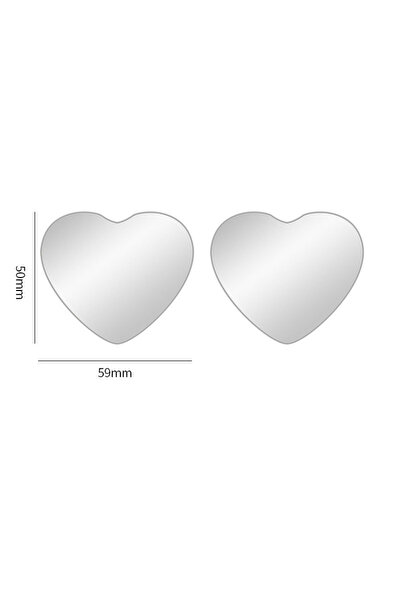 Choice 2pcs Heart-shaped Car Blind Spot Rear View Mirror Wide Angle 360 Degre...