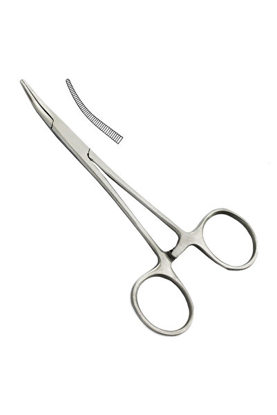 Choice1 ملقط جراحي لوقف النزيف من الفولاذ المقاوم للصدأ، قطعة واحدة، فم منحني...