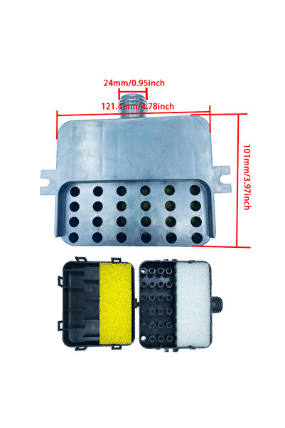 Choice فلتر هواء مُحسّن بقطر 25 مم، كاتم صوت، بديل لمدخل سخان ركن الديزل الهو...