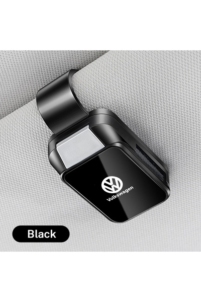 Volkswagen قطعة واحدة - حامل نظارات شمسية أسود للسيارة، حافظة نظارات شمسية، م...