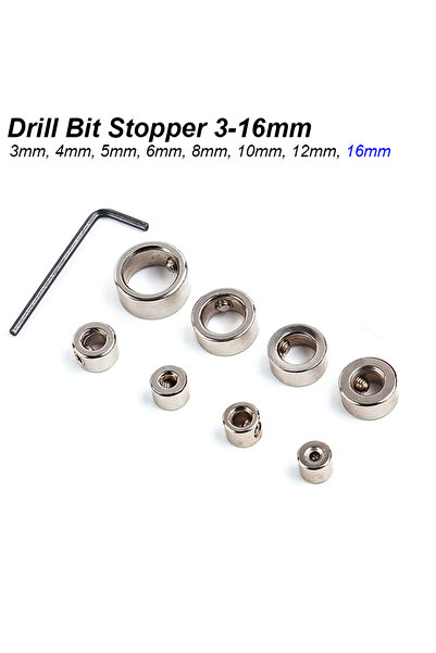 Choice طوق تحديد العمق، لقمة حفر، طوق تحديد العمق، مجموعة طوق تحديد العمق، مل...