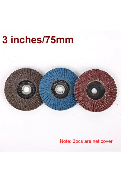Choice 3 قطع من أقراص الطحن المسطحة مقاس 75 مم، 3 بوصات، ملحقات المطحنة الزاو...