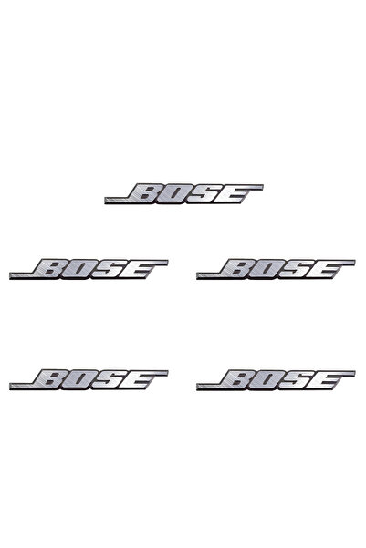 Choice ملصقات صوتية ثلاثية الأبعاد من الألومنيوم لسيارات BOSE - 5 قطع - شعار ...