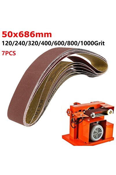 Choice مجموعة من 7 قطع من أحزمة الصنفرة الكاشطة بدرجات خشونة 120، 240، 320، 4...