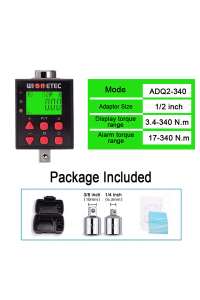Choice4 Torque3.4-340N.m High Precision Digital Torque Meter 0.1-340 N.m Adju...