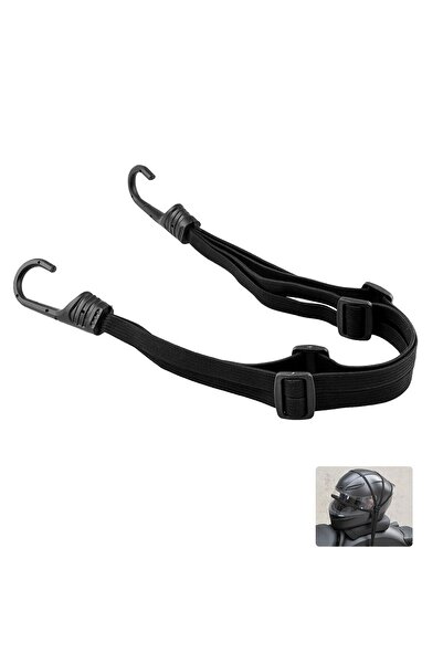 Choice أحزمة تثبيت خوذة الدراجة النارية السوداء، أحزمة أمتعة قابلة للسحب، حبل...