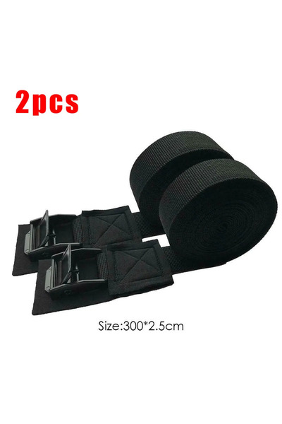 Choice Black 2 pcs 2pcs 250kg heavy duty cam buckle lashing strap for car roo...
