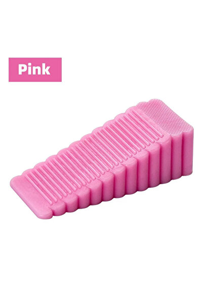 Choice4 سدادات أبواب سيليكونية وردية اللون، 9.5 × 4.0 × 2.7 سم، سدادات أبواب ...