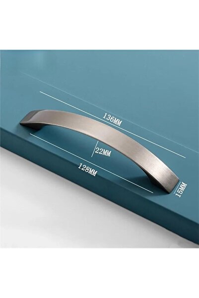 Choice مجموعة من 4 مقابض أبواب وخزائن من سبائك الألومنيوم، مقاس 128 مم، مناسب...