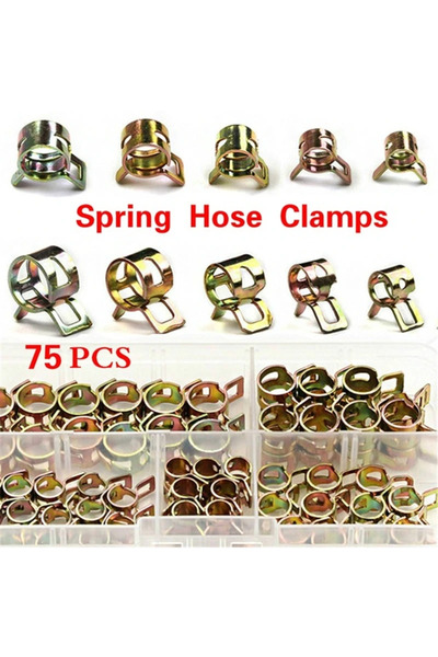 Choice 75Pcs 6mm/7mm/8mm/9mm/10mm For Choose Fuel Spring Clip Vacuum Silicon ...