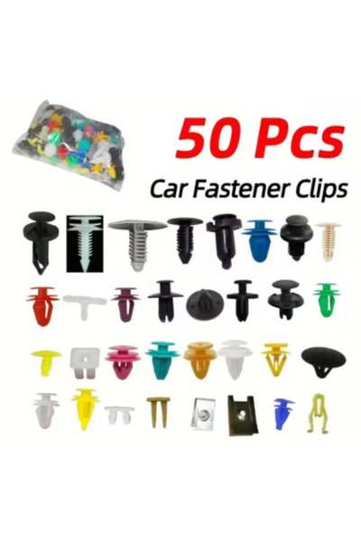 Choice 50 قطعة، 500/200/100 قطعة، 30 نوعًا من مشابك تثبيت السيارات العالمية ا...