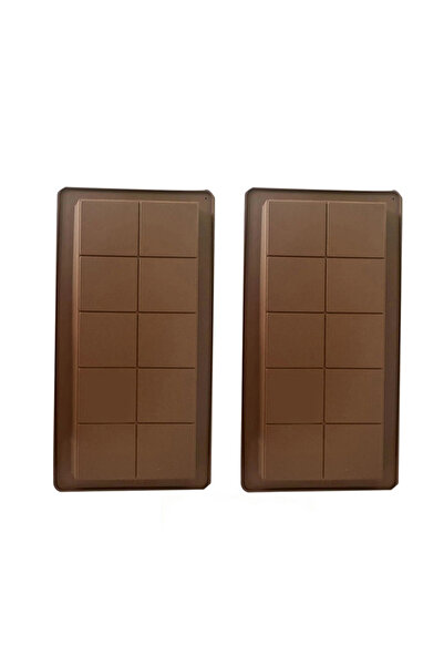 Choice 2pcs Chocolate Bar Molds Silicone Break Apart Wax Melt Mould Easy Rele...