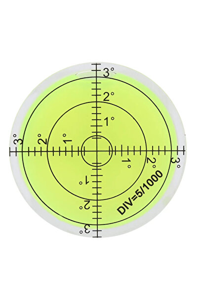 Choice ميزان تسوية صغير أصفر اللون، قطره 60 مم، أداة قياس، ميزان تسوية دائري ...