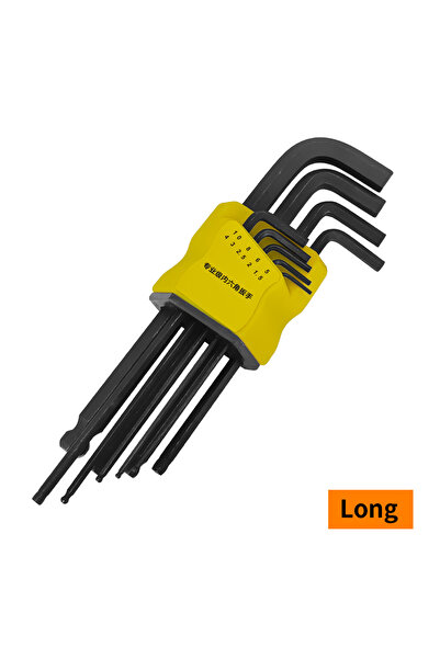 Choice 9pcs Long 9-piece hexagonal wrench magnetic wrench double-head L-shape...