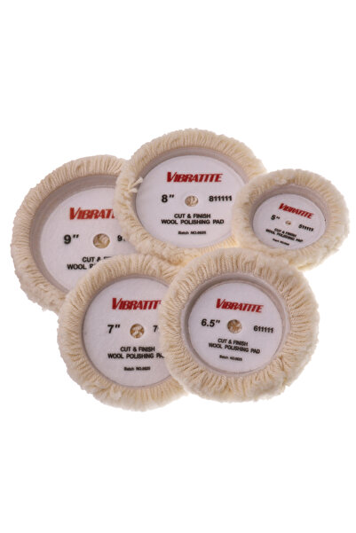 Choice طقم وسادات تلميع صوف مقاس 7 بوصات (قطعة واحدة) و5-9 بوصات (5-9 بوصات) ...