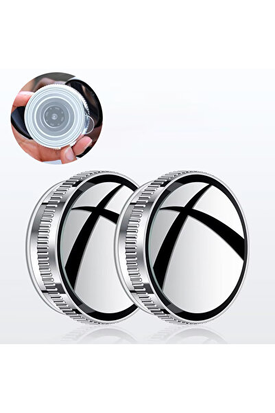 Choice مرآة دائرية محدبة للسيارة، قطعتان، مزودة بكوب شفط، توفر رؤية شاملة 360...