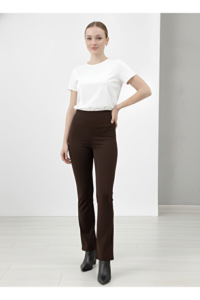 OBJE Women's Brown Full Lycra Spanish Tights