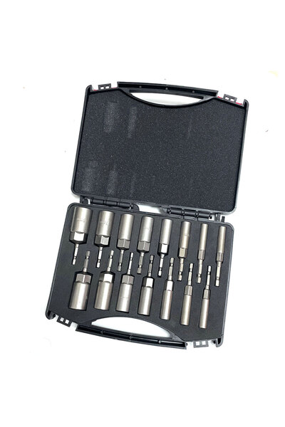 Choice 15Pcs 15Pcs 5.5-19mm Impact Socket Adapter 80mm Length Deepen Power Nu...