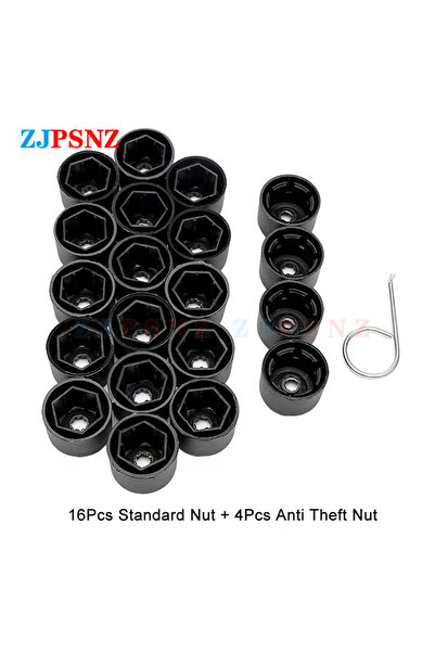 choice2 B 20Pcs With Tool Car Tire Bolt Nut Cap 17mm Car Tire Wheel Cover Hub...