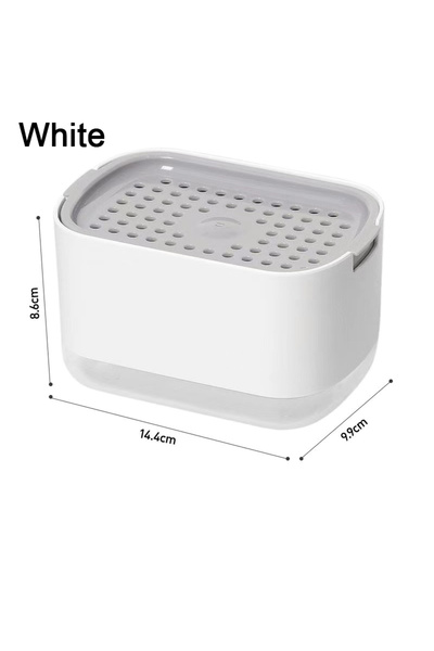 Choice علبة موزع صابون أبيض، موزع ضغط، حاوية سائل تنظيف، مطبخ وحمام، جهاز تنظ...