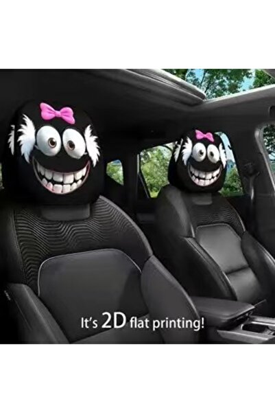 choice2 124 قطعتان من أغطية مساند الرأس للسيارة الأكثر مبيعًا والمزينة برموز ...
