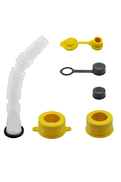 Choice black 1 Set Car Gas Can Spout Nozzle Vent Kit High Quality Plastic Rep...