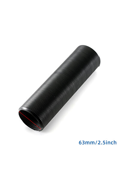 Choice1 أنبوب سحب هواء بارد للسيارة، أسود اللون، مرن، عالمي، مقاس 63 مم - 2.5...