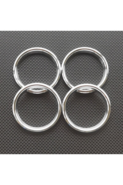 Choice غطاء حلقي فضي اللون لفتحة تهوية مكيف الهواء، ملصق تزييني لسيارة أودي A...