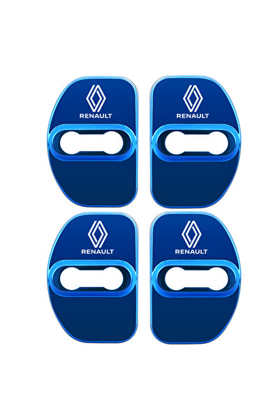 Renault for new Style 2 blue Car Styling Door Lock Cover Emblems Case For kol...
