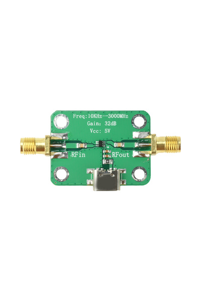 Choice 10KHz-3GHz Type-C NEW 10KHz-3GHz RF Wideband Amplifier Gain 32dB Low N...