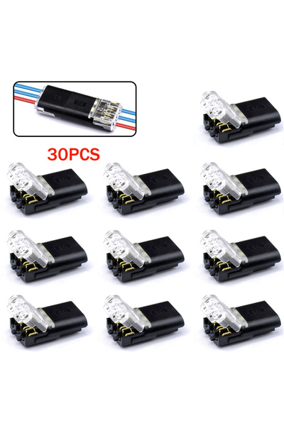 choice2 30 PCS 10/30/50pcs wire connect terminal connector, 3-pin Bidirection...