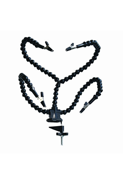 Choice3 4 Arms Black Soldering Helping Hand Tool Table Clip Third Hand Solder...