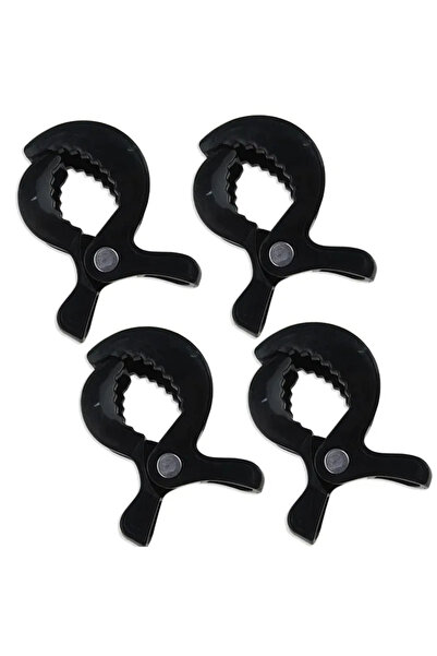 Choice7 Black 4pcs 1-4Pcs Baby Stroller Clamp Alligator Clip Pram Peg Portabl...