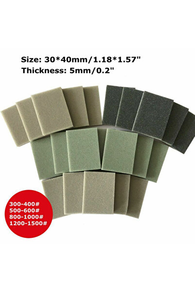 choice2 Choice 800 1000 10/20Pcs Sponge Sanding Blk Wet Dry Grinding Sandpape...