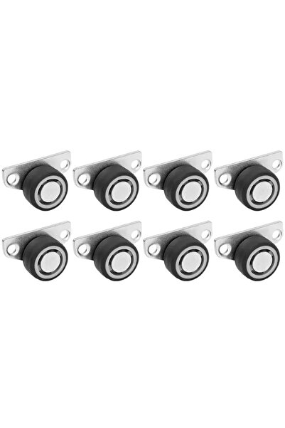 Choice 8 قطع من بكرات توجيه الأثاث (4/8 قطع)، عجلات انزلاق جانبية صامتة، مساع...