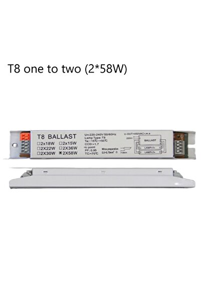 choice2 مُحَوِّل إلكتروني واسع النطاق T8-2X58W T5/T8 AC 220-240V لبدء تشغيل ف...